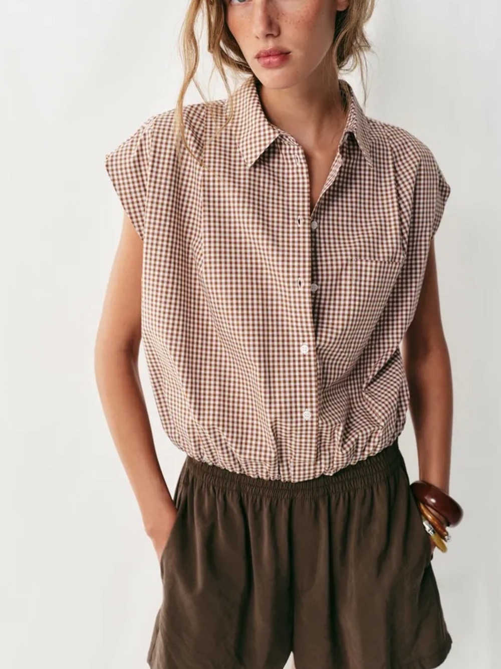 Zara  GINGHAM SHIRT